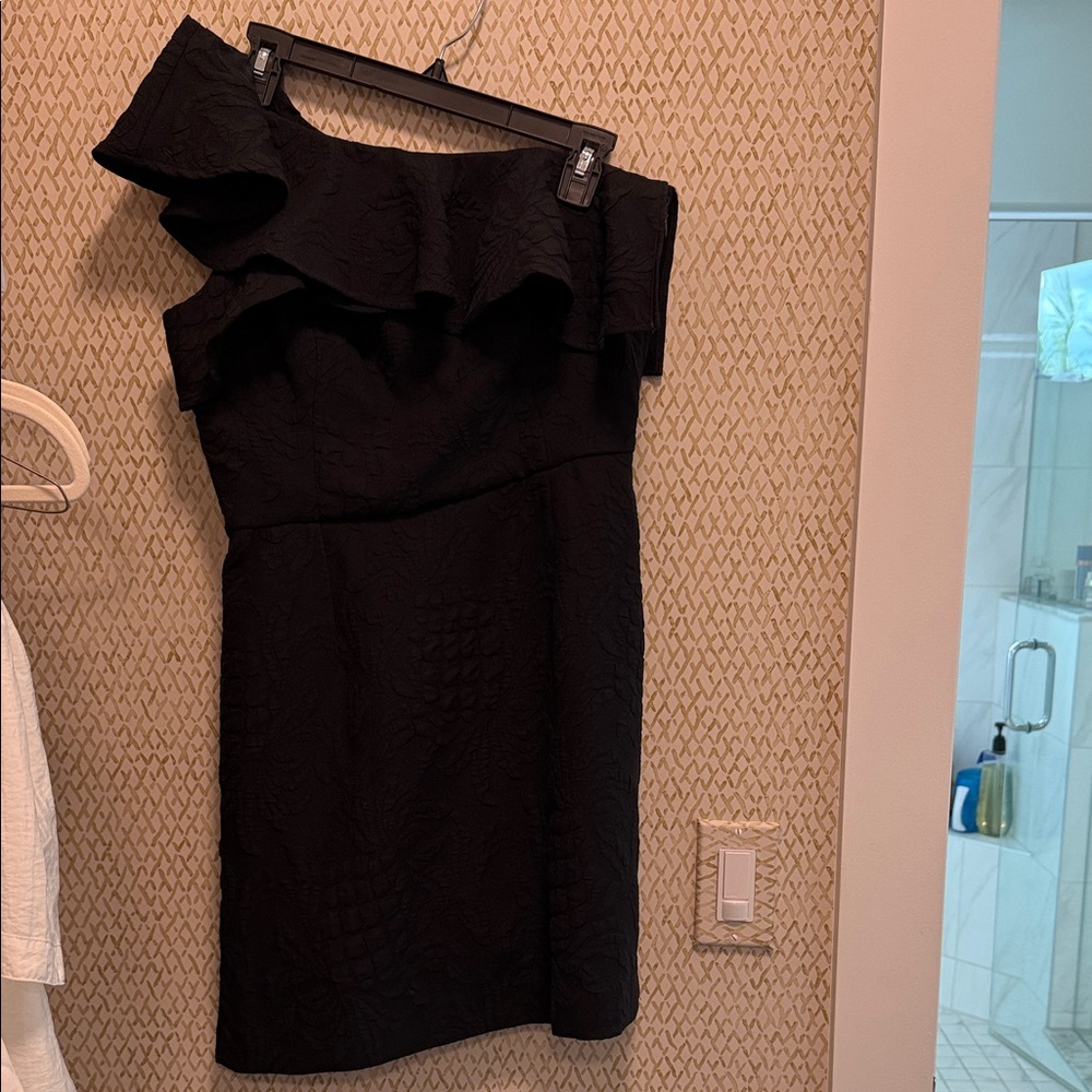 Lilly Pulitzer Black One-Shoulder Dress